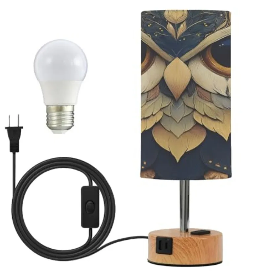 Bedside Table Lamp Funny Face of Owl Touch Lamp for Bedroom 3 Way Dimmable Nightstand with USB Charging Ports Living Room, LED
Bedside Table Lamp Funny Face of Owl Touch Lamp for Bedroom 3 Way Dimmable Nightstand with USB Charging Ports Living Room, LED