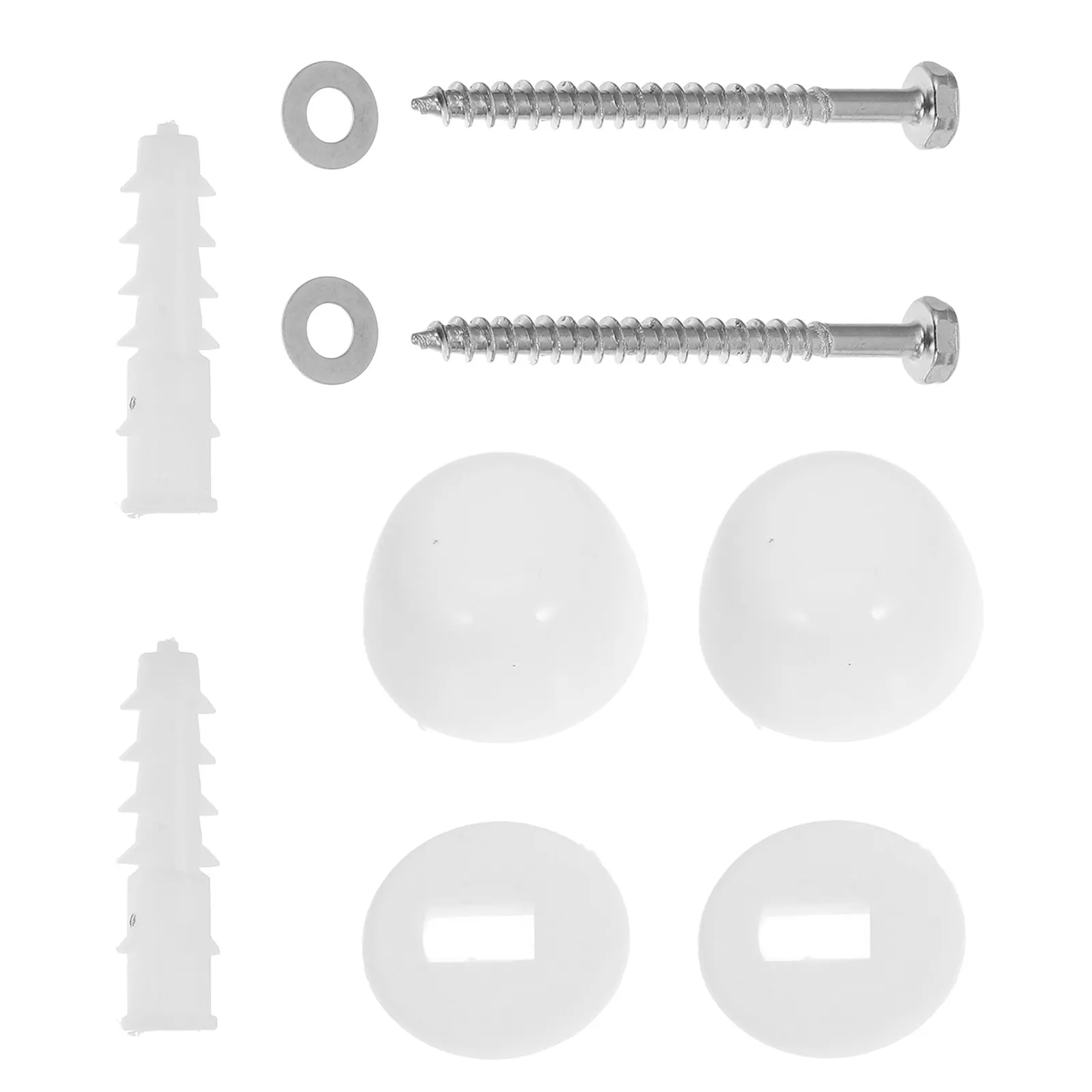 Universal Toilet Floor Bolts and Decorative Caps Set for Bowl to Floor Mounting Plastic Snap-in Bolt Caps with Nuts Washers
Universal Toilet Floor Bolts and Decorative Caps Set for Bowl to Floor Mounting Plastic Snap-in Bolt Caps with Nuts Washers