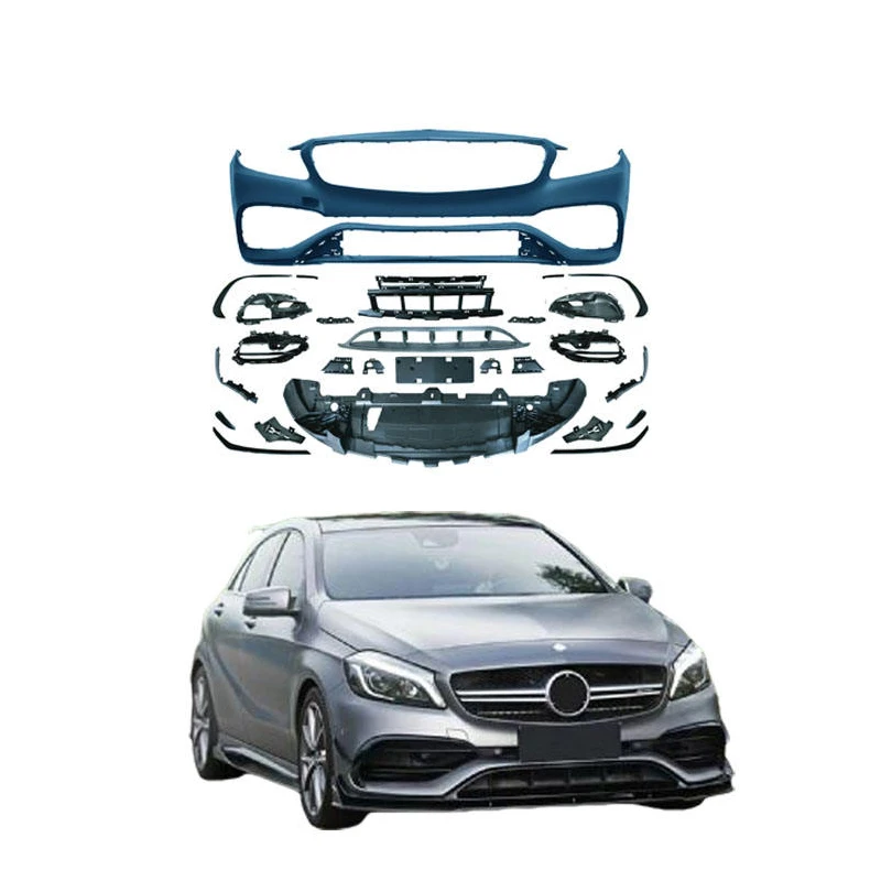 Auto Body Kit for Mercedes Benz a Class W176 2016-2018 Upgraded to A45 AMG Front Rear Bumper Grille Side Skirt Diffuser
Auto Body Kit for Mercedes Benz a Class W176 2016-2018 Upgraded to A45 AMG Front Rear Bumper Grille Side Skirt Diffuser