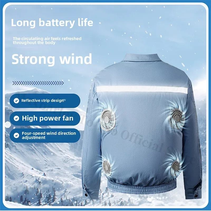 Men's Four Fan Air Conditioning Clothing Summer Cooling Cooling Reflective Sunscreen Outdoor High Temperature Work Fan Clothing
Men's Four Fan Air Conditioning Clothing Summer Cooling Cooling Reflective Sunscreen Outdoor High Temperature Work Fan Clothing