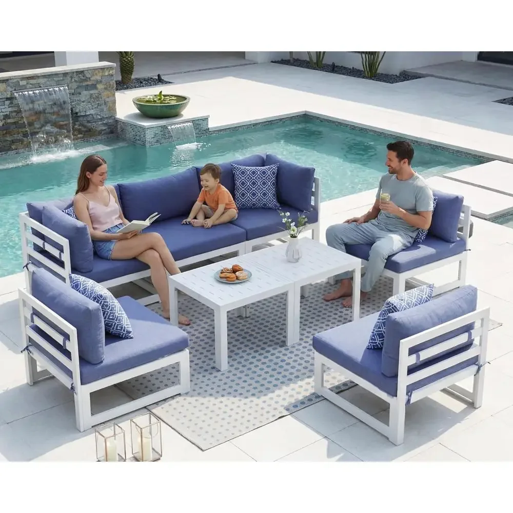 6 People Extra Large Luxury Patio Contion Set or Backyard Garden, 29" Deep Wide Seat, haped ular Sectional Couch, 500 lbs Heavy
6 People Extra Large Luxury Patio Contion Set or Backyard Garden, 29" Deep Wide Seat, haped ular Sectional Couch, 500 lbs Heavy