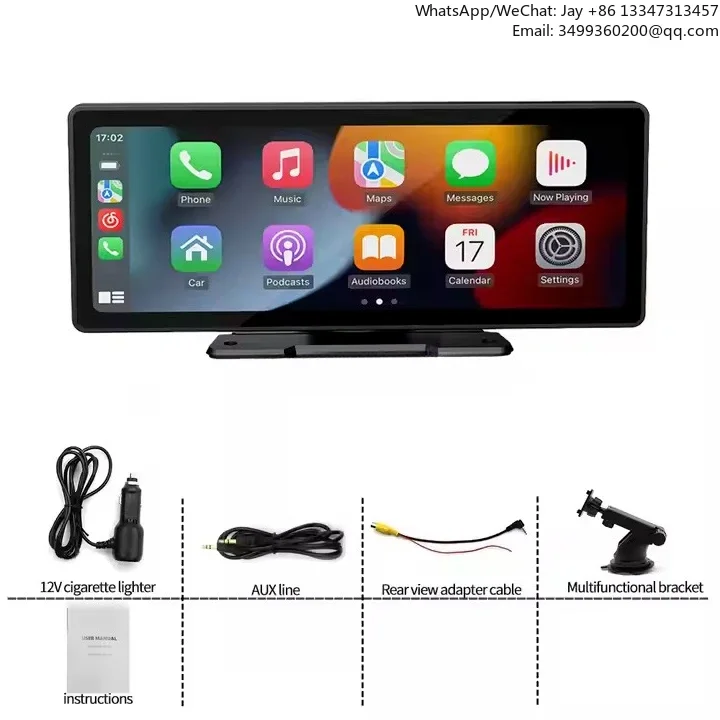 10.26 inch portable touch screen car display high definition IPS wireless Android Carplay universal multimedia car stereo
10.26 inch portable touch screen car display high definition IPS wireless Android Carplay universal multimedia car stereo