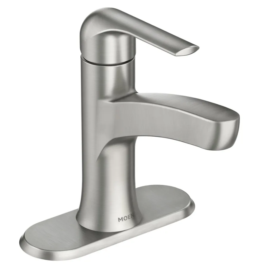 84565SRN Tilson Spot Resist Brushed Nickel Bathroom Faucet with Optional Deck Plate
84565SRN Tilson Spot Resist Brushed Nickel Bathroom Faucet with Optional Deck Plate