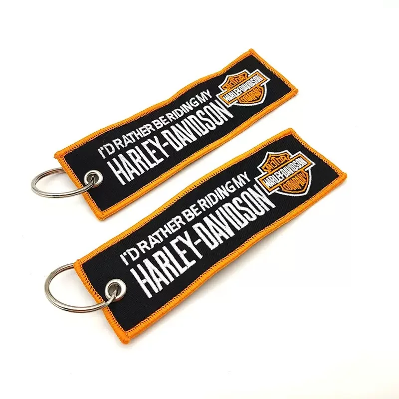 Double sided Embroidery Logo Keychain Key Chain Key Ring Pendant For Harley Davidson Softail Sportster VRSC Touring X48 883 1200
Double sided Embroidery Logo Keychain Key Chain Key Ring Pendant For Harley Davidson Softail Sportster VRSC Touring X48 883 1200