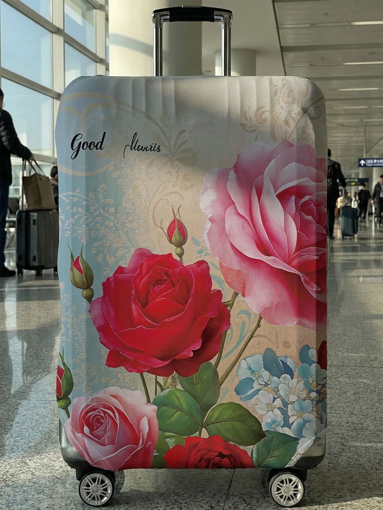Vintage Rose Flower Print Luggage Cover, Suitable for 18-32 Inch Luggage Cover, Luggage Handle Glove, Travel Accessories
Vintage Rose Flower Print Luggage Cover, Suitable for 18-32 Inch Luggage Cover, Luggage Handle Glove, Travel Accessories