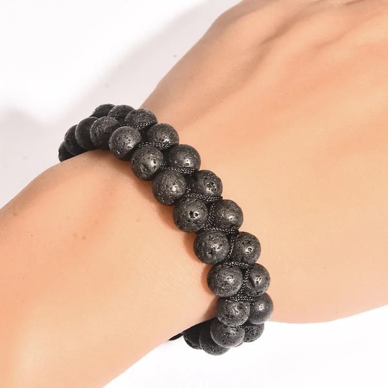Black Volcanic Lava Stone Matching Bracelets For Men And Women Adjustable Braid Bracelet Handmade Jewelry Gift
Black Volcanic Lava Stone Matching Bracelets For Men And Women Adjustable Braid Bracelet Handmade Jewelry Gift