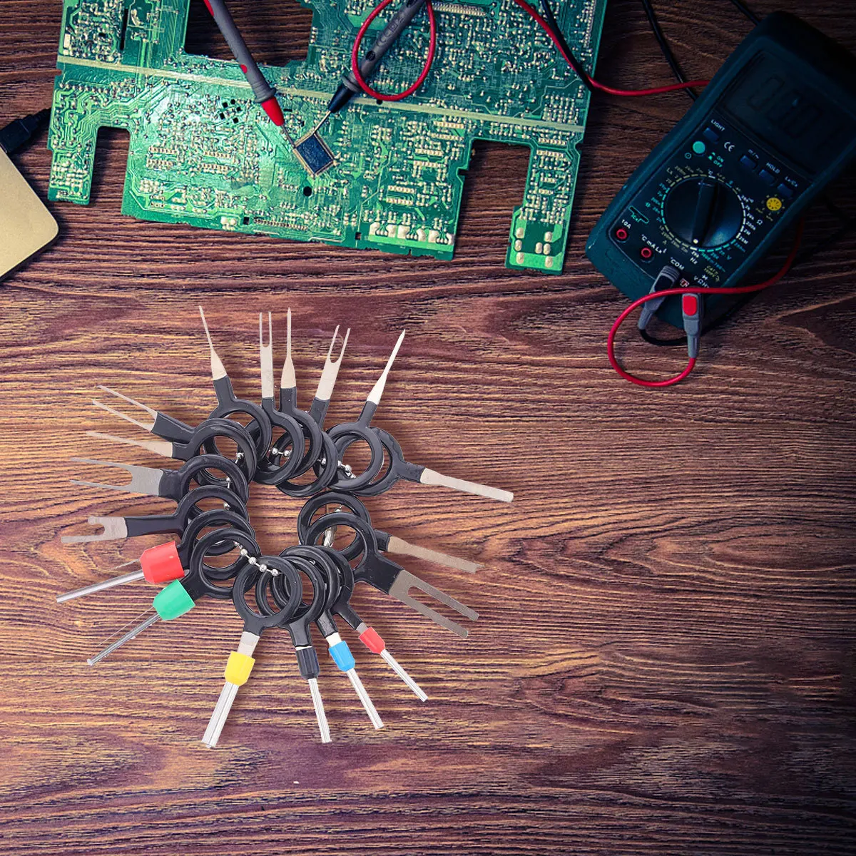 1Set Wire Terminal Removal Tool Plastic Handle Steel Spring Plate Durable Elastic Pin Extractor Extract Wire Intact Car
1Set Wire Terminal Removal Tool Plastic Handle Steel Spring Plate Durable Elastic Pin Extractor Extract Wire Intact Car