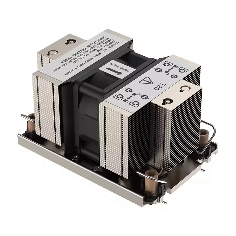 New LGA4677 platform CPU radiator 5 heat pipe copper bottom 2u server workstation dual ball fan
New LGA4677 platform CPU radiator 5 heat pipe copper bottom 2u server workstation dual ball fan