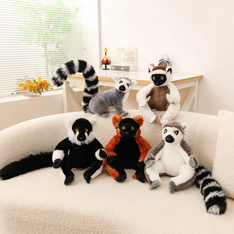 Плюшевые игрушки-обезьянки: 5 видов диких лемуров, милые мягкие реалистичные куклы-обезьяны для детей, подарки, декор для зоопарка
Плюшевые игрушки-обезьянки: 5 видов диких лемуров, милые мягкие реалистичные куклы-обезьяны для детей, подарки, декор для зоопарка