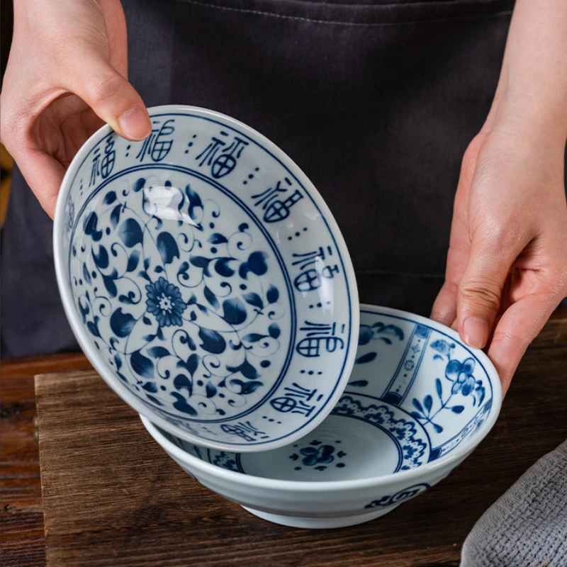 Japanese Household Ceramic Rice Bowl Noodle Soup Dessert Bowl Blue and White Porcelain Bowl Home Tableware Kitchen Tableware
Japanese Household Ceramic Rice Bowl Noodle Soup Dessert Bowl Blue and White Porcelain Bowl Home Tableware Kitchen Tableware