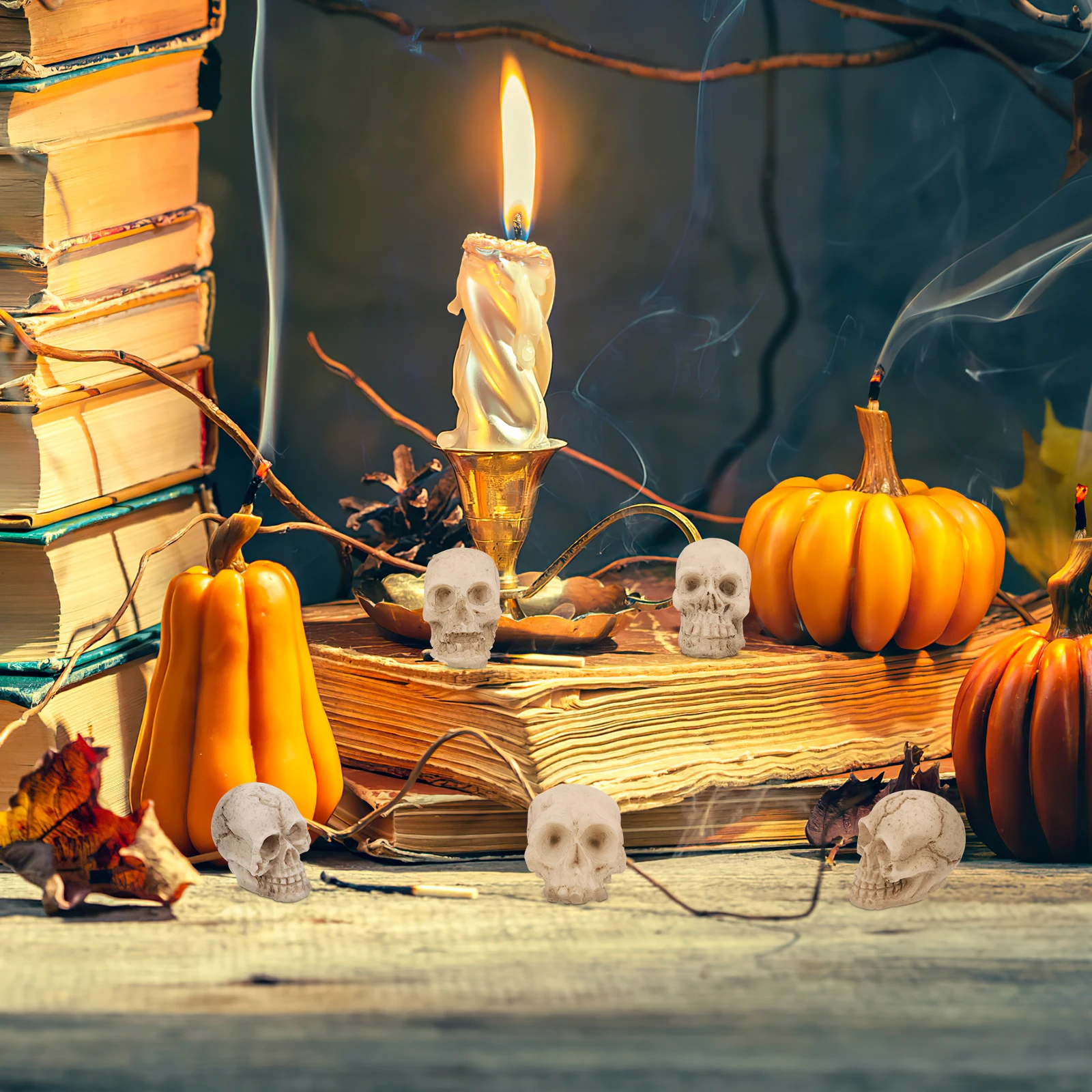 20pcs Halloween mini Skeleton Head small Human Skull Head Ornament Spooky Skull Haunted house photo Props Halloween party decor
20pcs Halloween mini Skeleton Head small Human Skull Head Ornament Spooky Skull Haunted house photo Props Halloween party decor