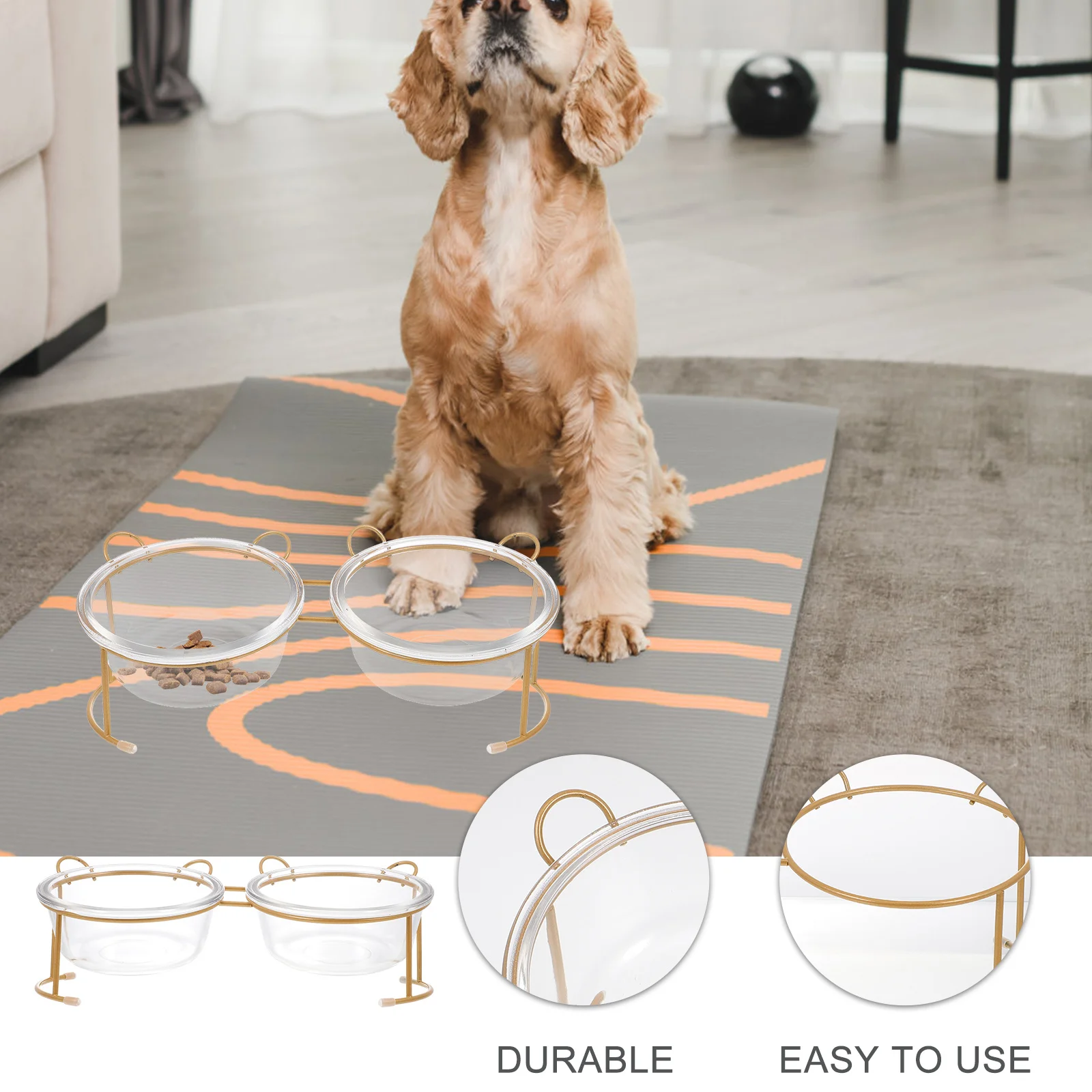 1Set Raised Glass Cat Bowl with Iron Rack Double Dog Food Bowl Household Pet Feeding Supply Cat Bowls Pet Supply
1Set Raised Glass Cat Bowl with Iron Rack Double Dog Food Bowl Household Pet Feeding Supply Cat Bowls Pet Supply