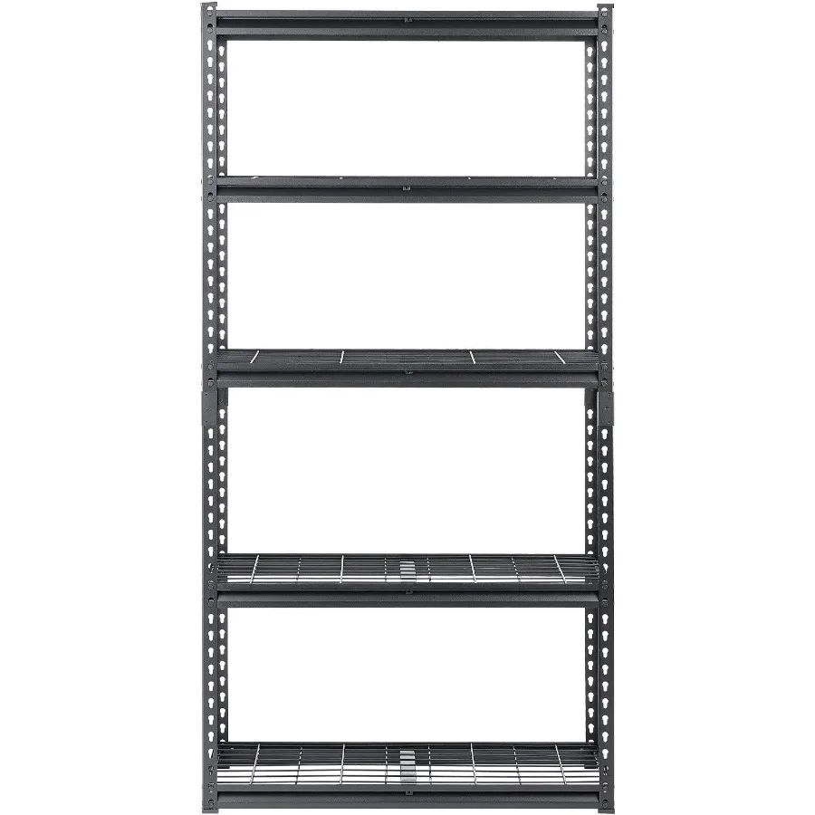Storage Shelves 2000 lbs 5 Tier Heavy Duty Garage Shelving 16 D x 36 W x 72 H Adjustable Metal Shelves for Industrial Shelving
Storage Shelves 2000 lbs 5 Tier Heavy Duty Garage Shelving 16 D x 36 W x 72 H Adjustable Metal Shelves for Industrial Shelving