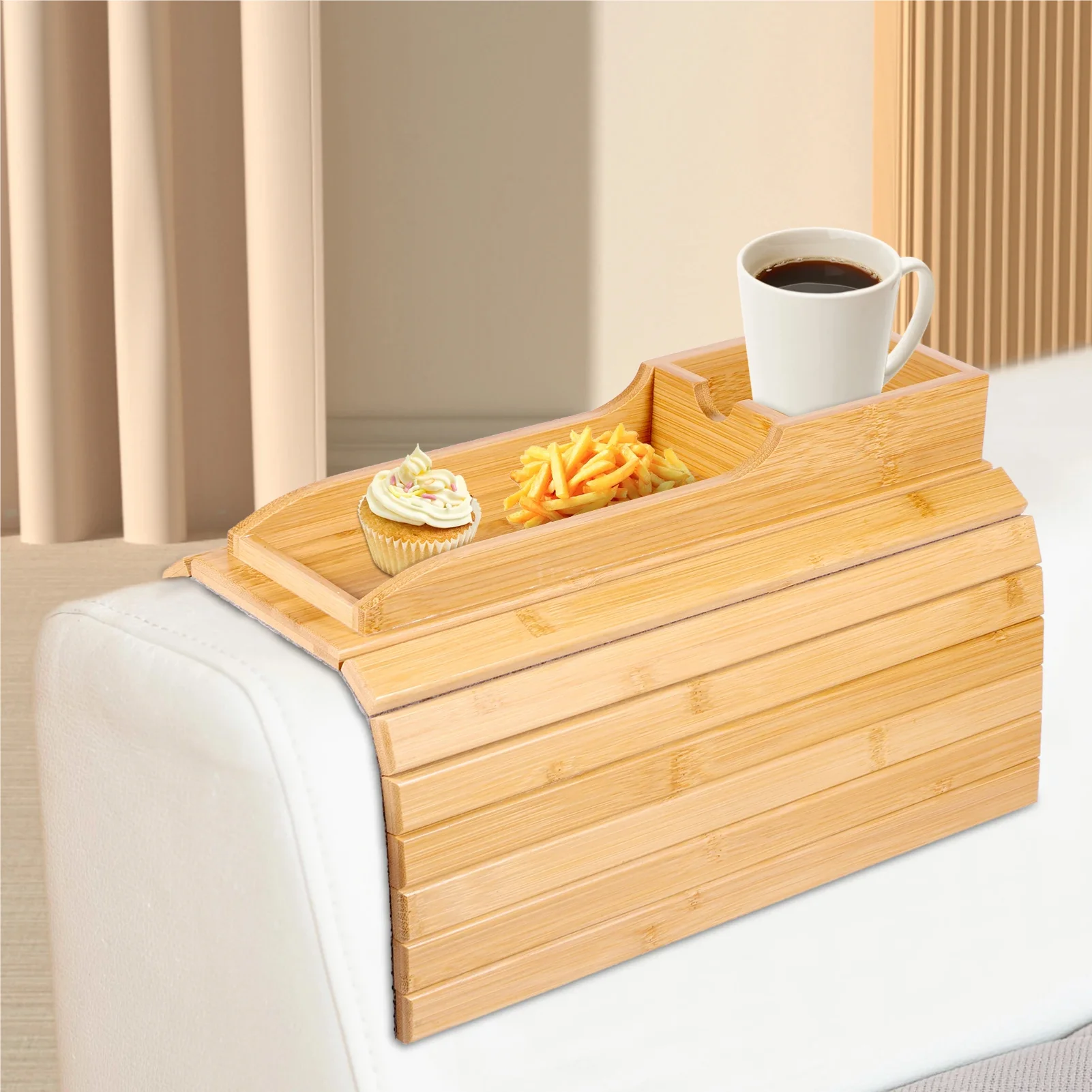 Bamboo Sofa Armrest Tray Foldable Sofa Cup Holder Anti-Slip Couch Arm Cup Holder Sofa Protection Armrest Tray for Cups Snacks
Bamboo Sofa Armrest Tray Foldable Sofa Cup Holder Anti-Slip Couch Arm Cup Holder Sofa Protection Armrest Tray for Cups Snacks