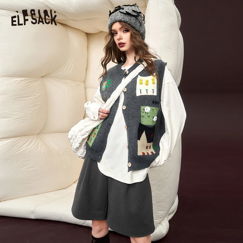ELFSACK Korean Fashion Gray High Waist Shorts Women 2023 Winter New Casual Dressy Bottoms
ELFSACK Korean Fashion Gray High Waist Shorts Women 2023 Winter New Casual Dressy Bottoms