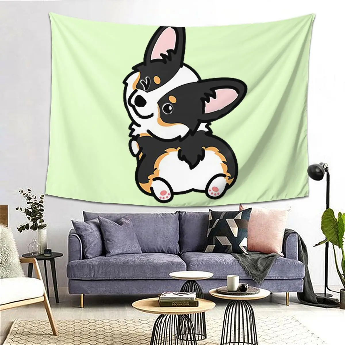 Black Tricolor Corgi Tapestry Decor Art Aesthetic Tapestries for Living Room Bedroom Home Wall Cloth Wall Hanging
Black Tricolor Corgi Tapestry Decor Art Aesthetic Tapestries for Living Room Bedroom Home Wall Cloth Wall Hanging