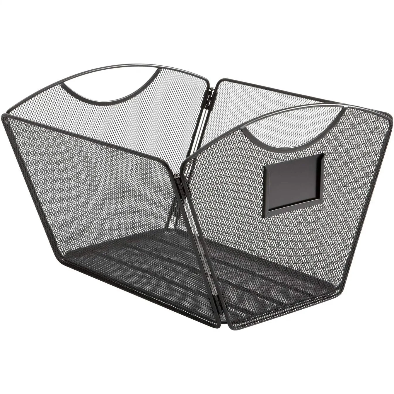 Desktop Tub File, Collapsible Letter-Size Steel Mesh, Portable with Handle, Black
Desktop Tub File, Collapsible Letter-Size Steel Mesh, Portable with Handle, Black
