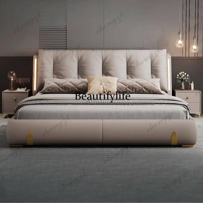 Minimalist European Double Bed Luxury Decoration Pliable Storage Double Bed Household Accessories Cama Twin Furniture For Home
Minimalist European Double Bed Luxury Decoration Pliable Storage Double Bed Household Accessories Cama Twin Furniture For Home