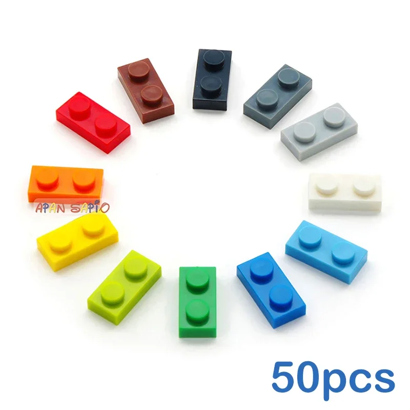 50pcs/lot DIY Blocks Building Bricks Thin 1X2 Educational Assemblage Construction Toys for Children Compatible With Brand
50pcs/lot DIY Blocks Building Bricks Thin 1X2 Educational Assemblage Construction Toys for Children Compatible With Brand