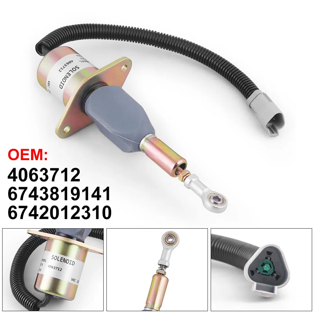 Fuel Off Solenoid Stopper ide 6CT 8.3L Engine for Komatsu PC300-7 PC350-7 PC360-7 24V 4063712 6743-81-9141
Fuel Off Solenoid Stopper ide 6CT 8.3L Engine for Komatsu PC300-7 PC350-7 PC360-7 24V 4063712 6743-81-9141