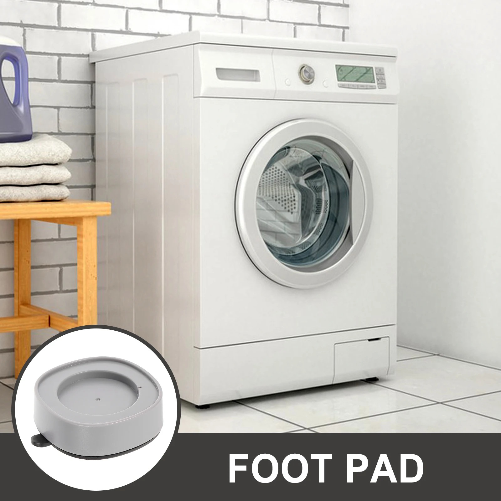 4 Pcs Anti-slip Furniture Feet Pads Grey Color for Washing Machine Leveling Stabilizer Vibration Dampener Universal Design Easy
4 Pcs Anti-slip Furniture Feet Pads Grey Color for Washing Machine Leveling Stabilizer Vibration Dampener Universal Design Easy