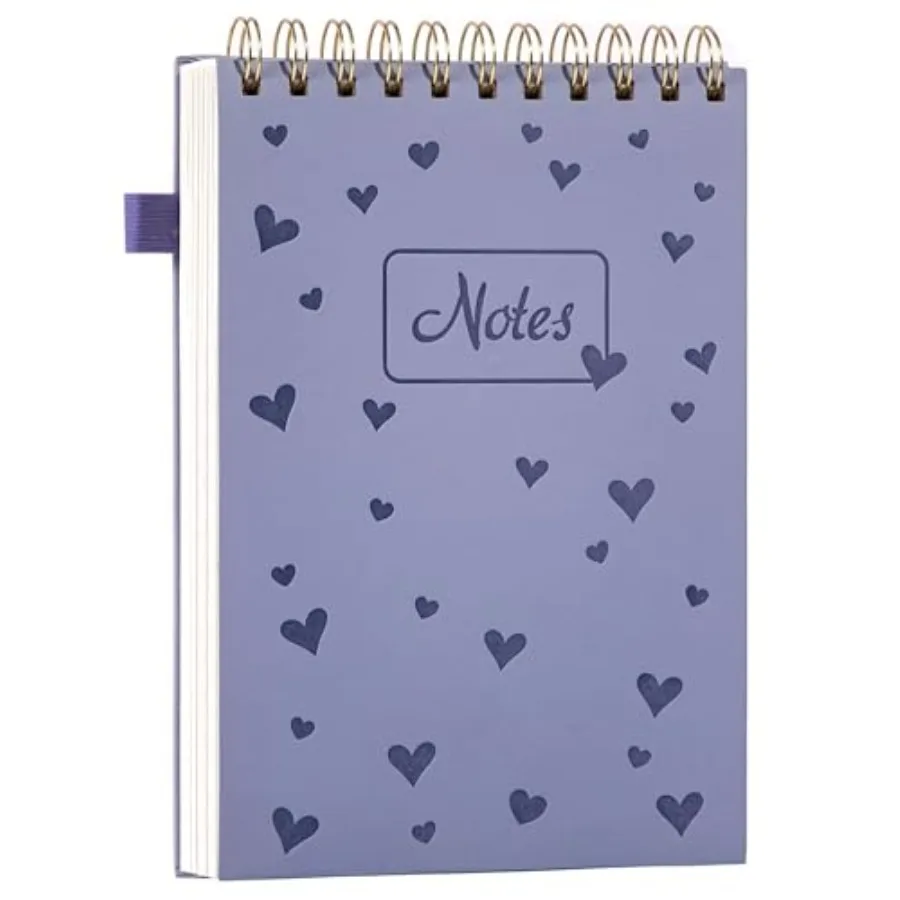 Top Spiral Notebook A5 Leather Hardcover Steno Pads, 240 Pages 100 GSM Cute Top Bound Spiral Notebooks College Ruled 6 x 9, Lef
Top Spiral Notebook A5 Leather Hardcover Steno Pads, 240 Pages 100 GSM Cute Top Bound Spiral Notebooks College Ruled 6 x 9, Lef