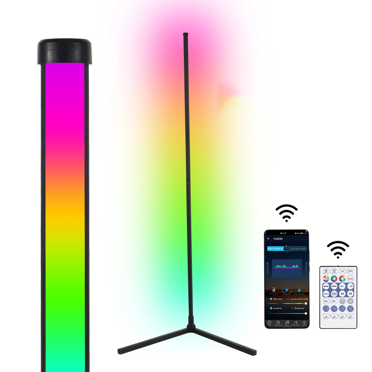 Drop Shipping Stock Nordic Modern Smart Phone APP or Remote Corner Lamp 140cm Standing RGB LED Floor Light for Living Room
Drop Shipping Stock Nordic Modern Smart Phone APP or Remote Corner Lamp 140cm Standing RGB LED Floor Light for Living Room