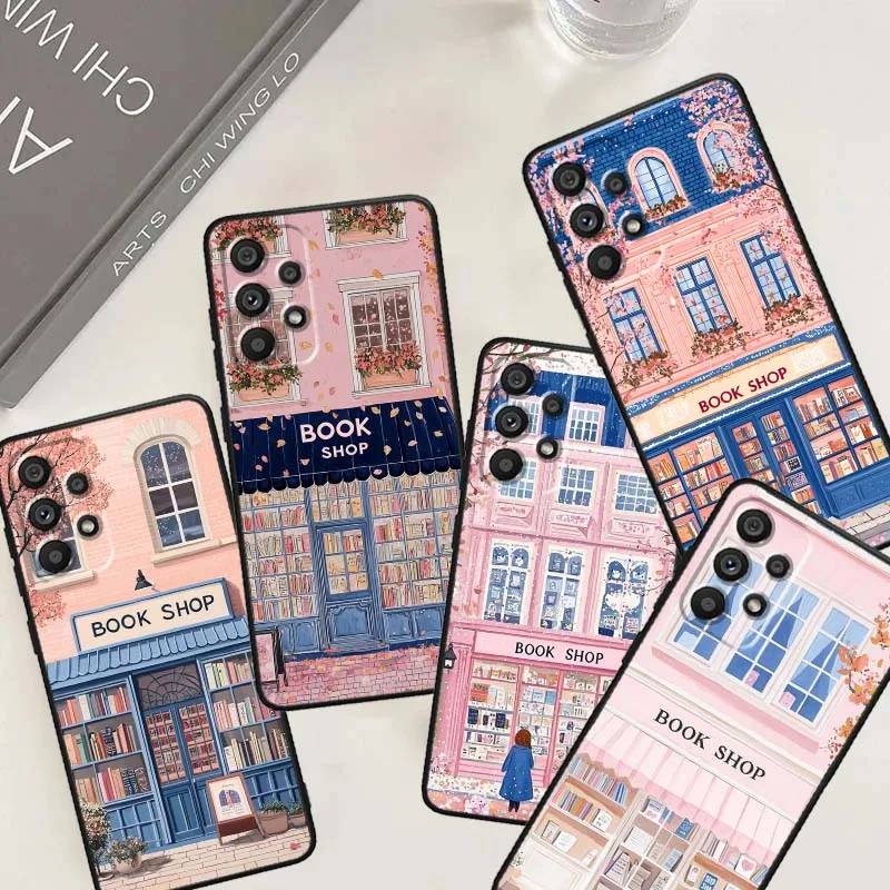 Cartoon Bookstore Cover For Samsung Galaxy A26 A36 A56 A73 A72 5G 4G Soft Black Straight Edge Phone Case Cover
Cartoon Bookstore Cover For Samsung Galaxy A26 A36 A56 A73 A72 5G 4G Soft Black Straight Edge Phone Case Cover