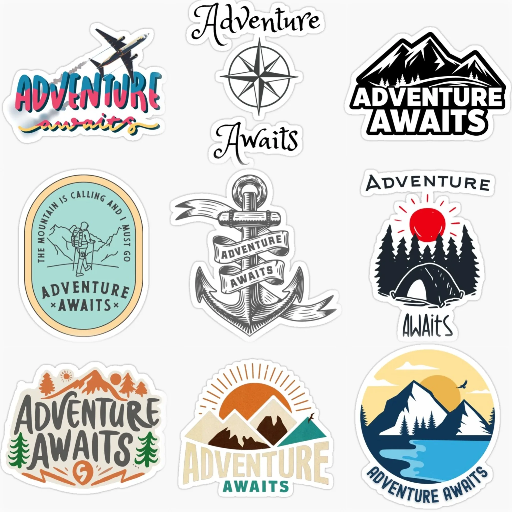 Adventure Awaits Travel Camping PVC Personalized Stickers for Car Van Motorcycle Off-road Helmet Wall Decal Accessories
Adventure Awaits Travel Camping PVC Personalized Stickers for Car Van Motorcycle Off-road Helmet Wall Decal Accessories