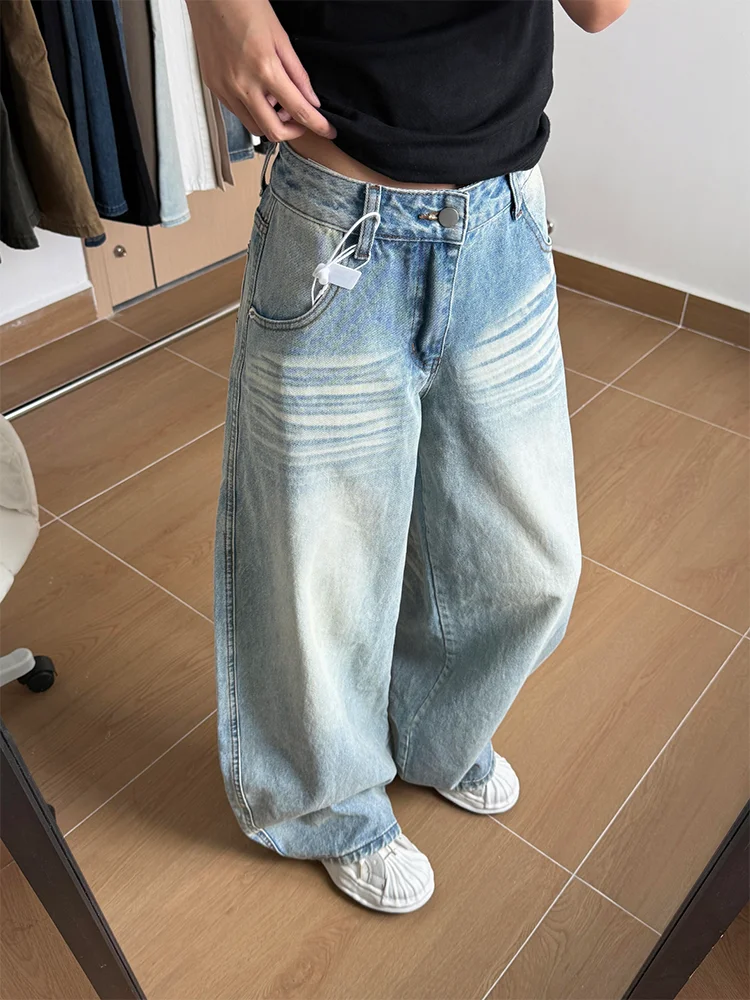 High Waist Wide Leg Jeans Women's Loose Fit Casual Straight Cut Denim Pants plus Size Comfortable Versatile Autumn Wear
High Waist Wide Leg Jeans Women's Loose Fit Casual Straight Cut Denim Pants plus Size Comfortable Versatile Autumn Wear
