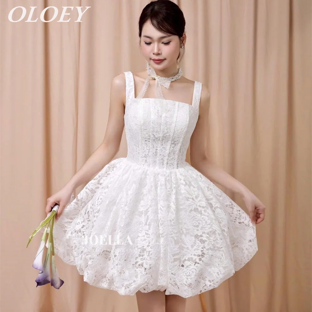 OLOEY Elegant Square Collar Puffy Short Wedding Dresses Pleats Lace Mini Bridal Gowns A Line Zip Back Customized Sleeveless
OLOEY Elegant Square Collar Puffy Short Wedding Dresses Pleats Lace Mini Bridal Gowns A Line Zip Back Customized Sleeveless