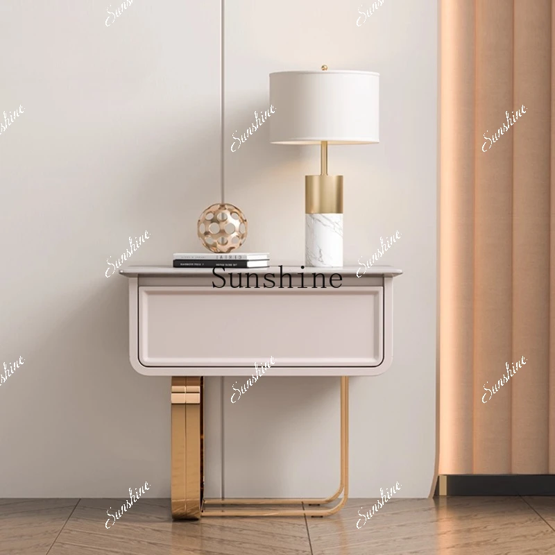 Italian light luxury bedside cabinet simple post-modern beige bedroom storage cabinet metal FT
Italian light luxury bedside cabinet simple post-modern beige bedroom storage cabinet metal FT