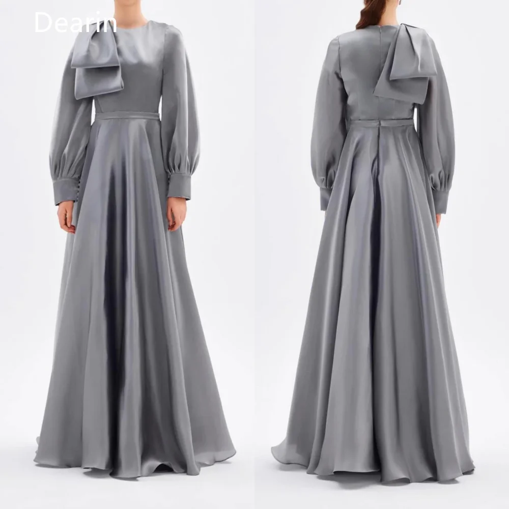 Customized Saudi Arabia Formal Gown Dearin Jewel A-line Floor Length Skirts Draped Ribbon Bespoke Occasion Dresses Evening Prom
Customized Saudi Arabia Formal Gown Dearin Jewel A-line Floor Length Skirts Draped Ribbon Bespoke Occasion Dresses Evening Prom