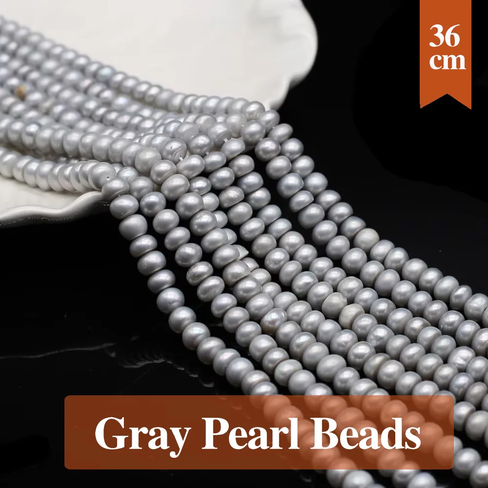 5-6mm Natural Freshwater Gray Pearl Beads Bread Shape Pearl Loose Spacer Beaded for Making DIY Necklace Bracelet Accessories
5-6mm Natural Freshwater Gray Pearl Beads Bread Shape Pearl Loose Spacer Beaded for Making DIY Necklace Bracelet Accessories