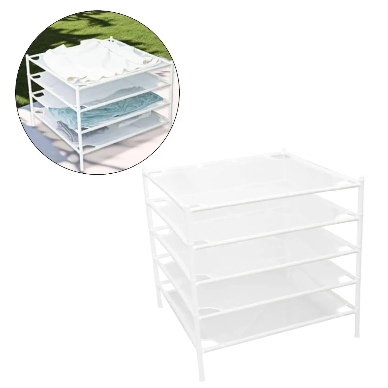 Clothes Rack Dryer Stand Simple Multifunction Practical Multi Layer Sturdy for Pants Clothes Skirts Courtyard
Clothes Rack Dryer Stand Simple Multifunction Practical Multi Layer Sturdy for Pants Clothes Skirts Courtyard