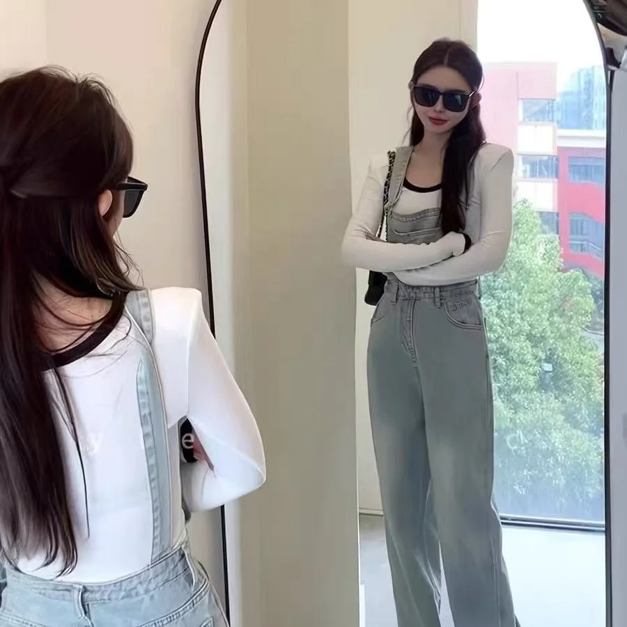 Light Blue Denim Overalls Women's High Waist Loose Casual Wide Leg Floor Length Pants Spring 2026 New Style Casual Jeans
Light Blue Denim Overalls Women's High Waist Loose Casual Wide Leg Floor Length Pants Spring 2026 New Style Casual Jeans