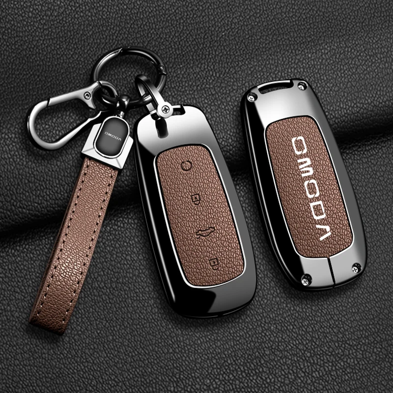 Car Metal Leather Key Case Cover Holder For Chery OMODA 5 2025 Car Interior Accessories Smart Remote Key Protective Shell
Car Metal Leather Key Case Cover Holder For Chery OMODA 5 2025 Car Interior Accessories Smart Remote Key Protective Shell