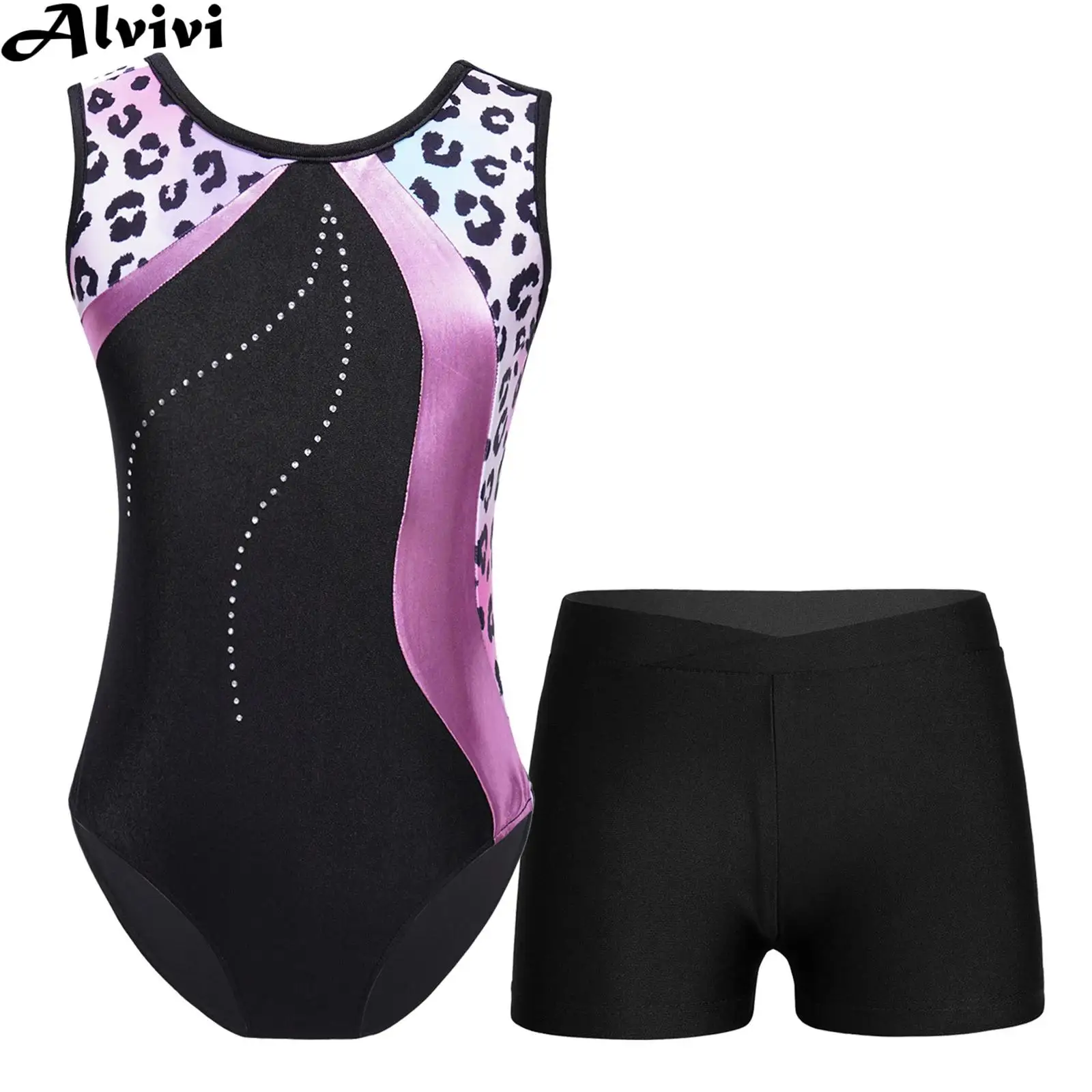 Kids Girls Ballet Dance Gymnastics Sports Set Sleeveless Print Bodysuit with Shorts Skating Yoga Outfit Pool Beach Swimwear
Kids Girls Ballet Dance Gymnastics Sports Set Sleeveless Print Bodysuit with Shorts Skating Yoga Outfit Pool Beach Swimwear