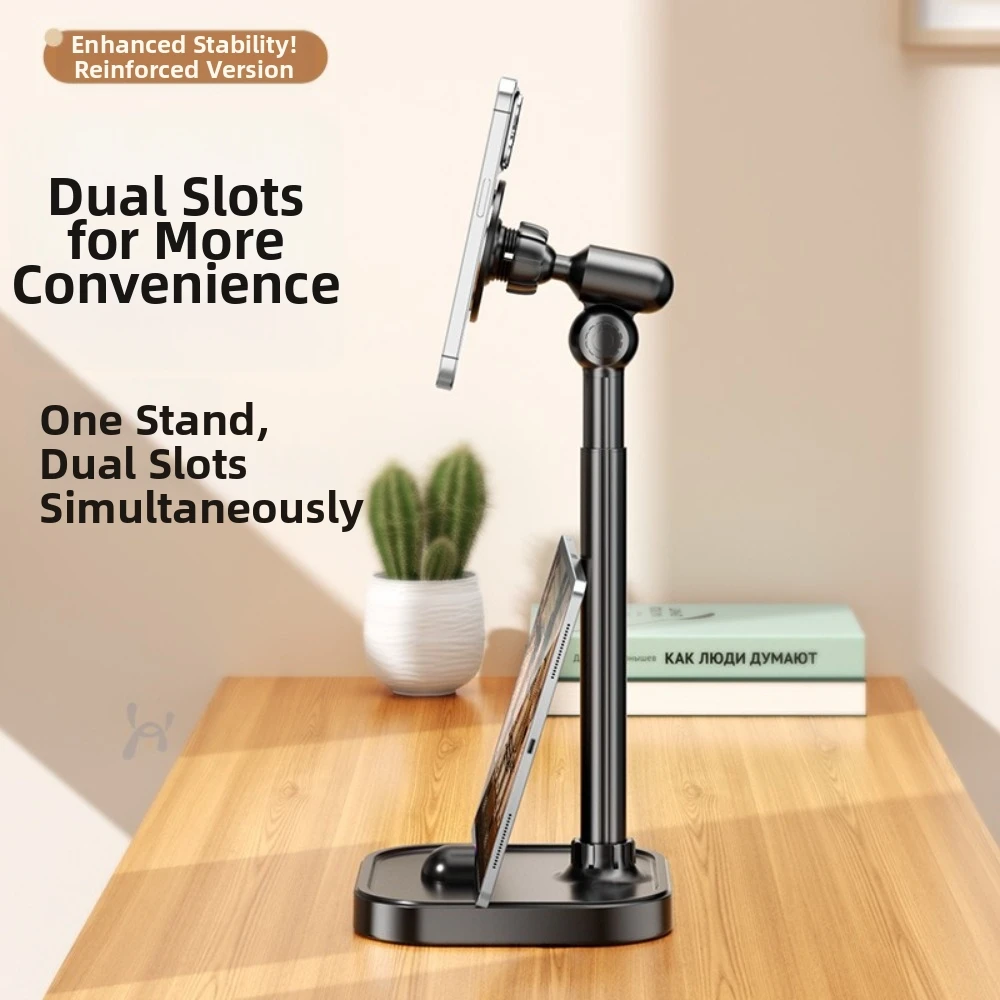 New Magnetic Cell Phone Stand Adjustable Height 540 Degree Rotatable Phone Holder Multi-Uses Desktop Stand for TV Viewing
New Magnetic Cell Phone Stand Adjustable Height 540 Degree Rotatable Phone Holder Multi-Uses Desktop Stand for TV Viewing