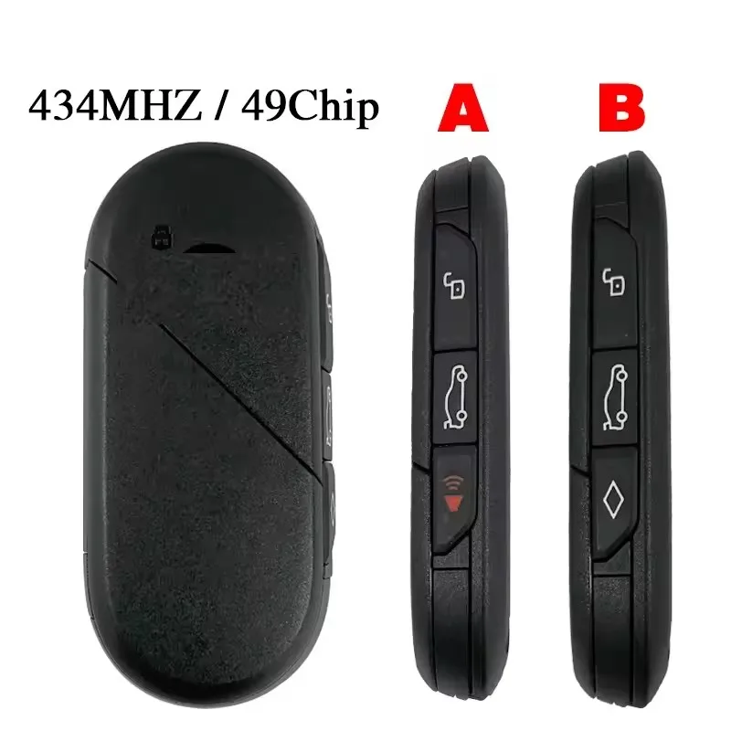 KEYECU Original OEM Smart Remote Key Fob New Model 4Buttons 434MHZ ID49 Chip For Mini Cooper 2024+ FCCID IYZBK1 2701A-BK1 BK1
KEYECU Original OEM Smart Remote Key Fob New Model 4Buttons 434MHZ ID49 Chip For Mini Cooper 2024+ FCCID IYZBK1 2701A-BK1 BK1