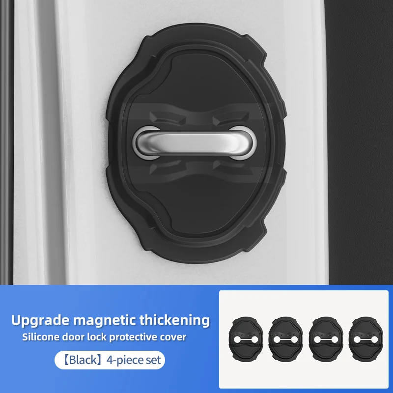 4Pcs Black Silicone Door Lock Buckle Cover For BMW 3 Series Auto Accessories Noise Reduction Anti-Collision Protector
4Pcs Black Silicone Door Lock Buckle Cover For BMW 3 Series Auto Accessories Noise Reduction Anti-Collision Protector