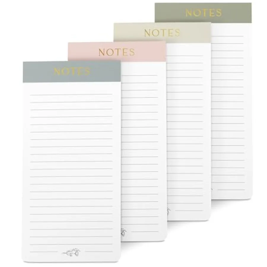 Beautiful Magnetic Notepads for Fridge - Set Of 4 Modern Note Pads With Lined Pages to Easily Write Notes and Make Grocery/Shop
Beautiful Magnetic Notepads for Fridge - Set Of 4 Modern Note Pads With Lined Pages to Easily Write Notes and Make Grocery/Shop