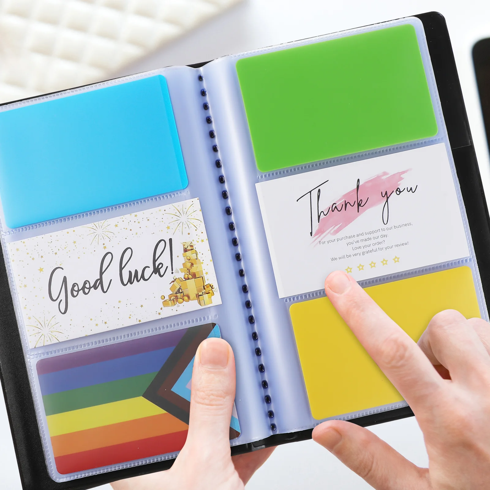 Business Card Storage Book 240 Slots Large Capacity Card Holder Binder for Office Desk Professional Organization
Business Card Storage Book 240 Slots Large Capacity Card Holder Binder for Office Desk Professional Organization