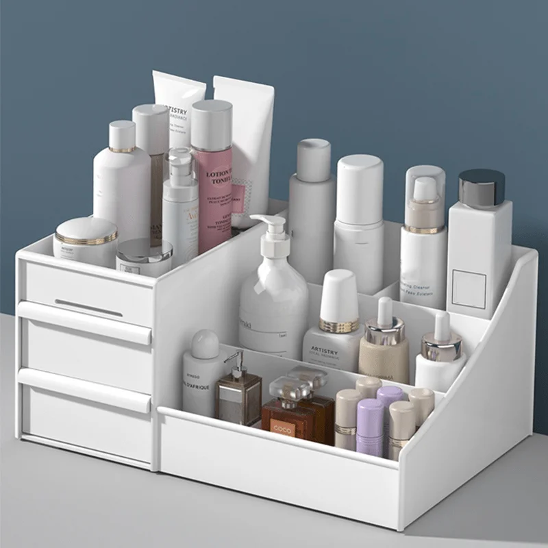 1pc Large Capacity Drawer-Style Makeup Box for Bedroom, Living Room, Bathroom, and Desktop - Organize and Store Your Cosmetics
1pc Large Capacity Drawer-Style Makeup Box for Bedroom, Living Room, Bathroom, and Desktop - Organize and Store Your Cosmetics