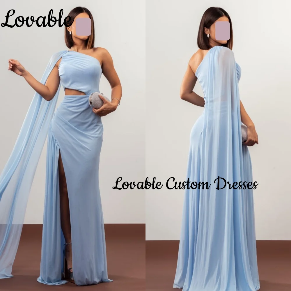 Elegant Customize One-Shoulder Luxury Evening Dresses A-Line Split Floor-Length Formal Occasion Dresses Sleeveless Cocktail Dres
Elegant Customize One-Shoulder Luxury Evening Dresses A-Line Split Floor-Length Formal Occasion Dresses Sleeveless Cocktail Dres