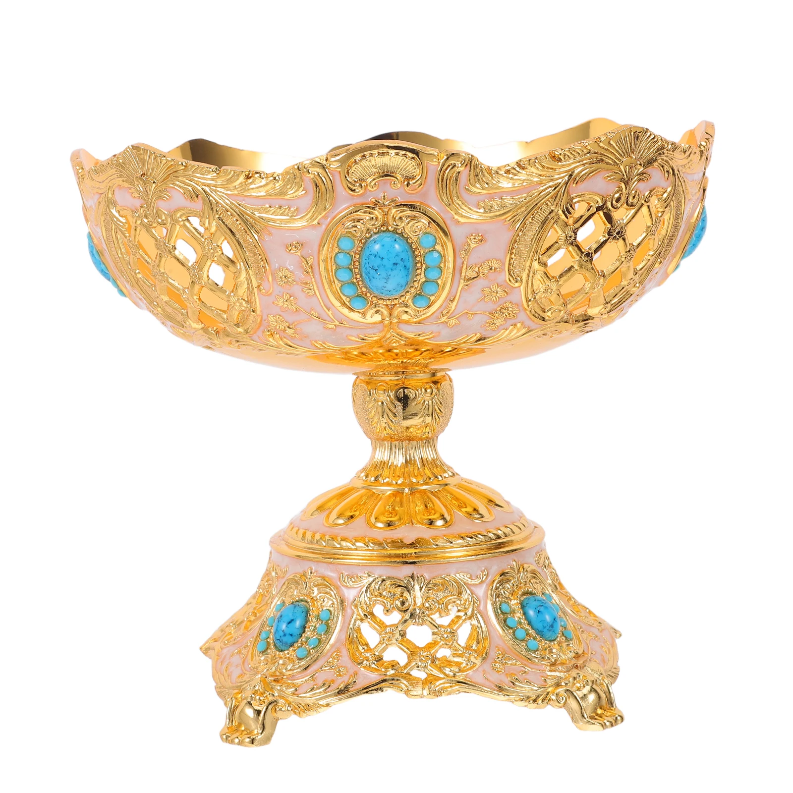 Vintage Fruit Tray 7X6 Inch Golden European Retro Footed Metal Plate Hollow Zinc Alloy Serving Tray For Dining Table
Vintage Fruit Tray 7X6 Inch Golden European Retro Footed Metal Plate Hollow Zinc Alloy Serving Tray For Dining Table