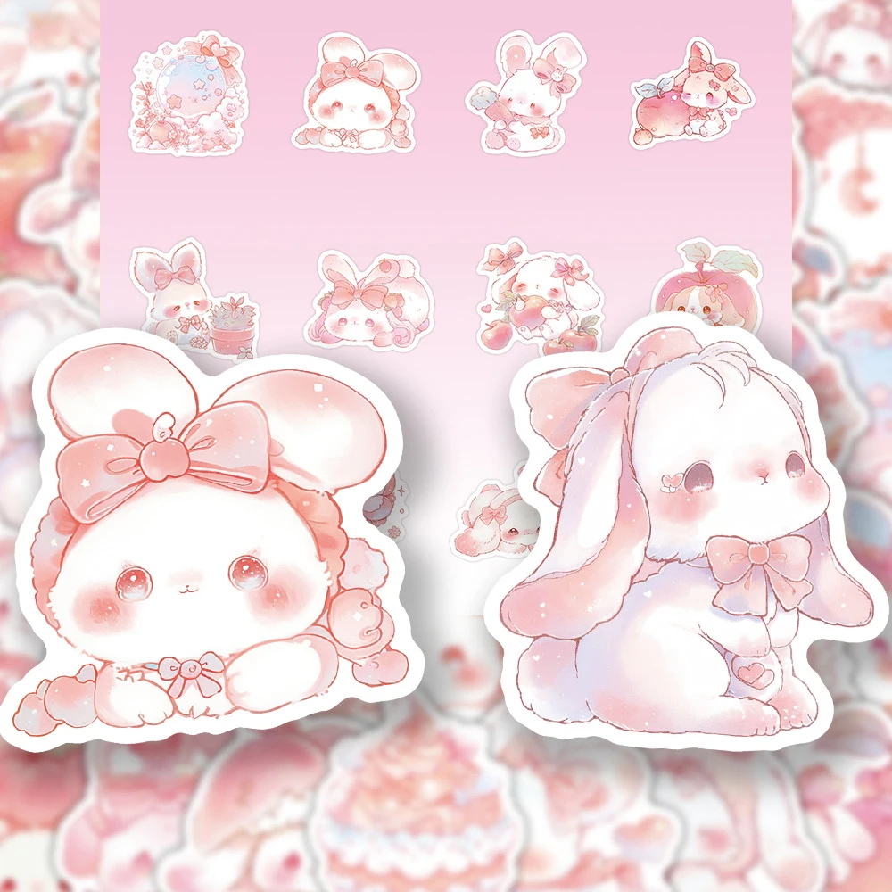 10/30/54pcs Aesthetic Cute Pink Peach Rabbit Stickers Cartoon Graffiti Decals for Notebook Laptop Suitcase Waterproof Sticker
10/30/54pcs Aesthetic Cute Pink Peach Rabbit Stickers Cartoon Graffiti Decals for Notebook Laptop Suitcase Waterproof Sticker