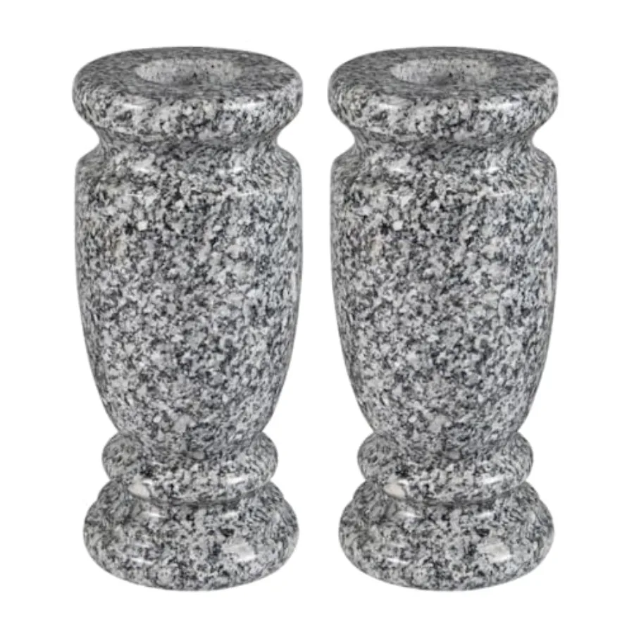 Granite Cemetery Vase for Grave Markers, Headstone Memorial Flower Holder Outdoor Durable Gray Natural Stone, Weather-Resistant
Granite Cemetery Vase for Grave Markers, Headstone Memorial Flower Holder Outdoor Durable Gray Natural Stone, Weather-Resistant
