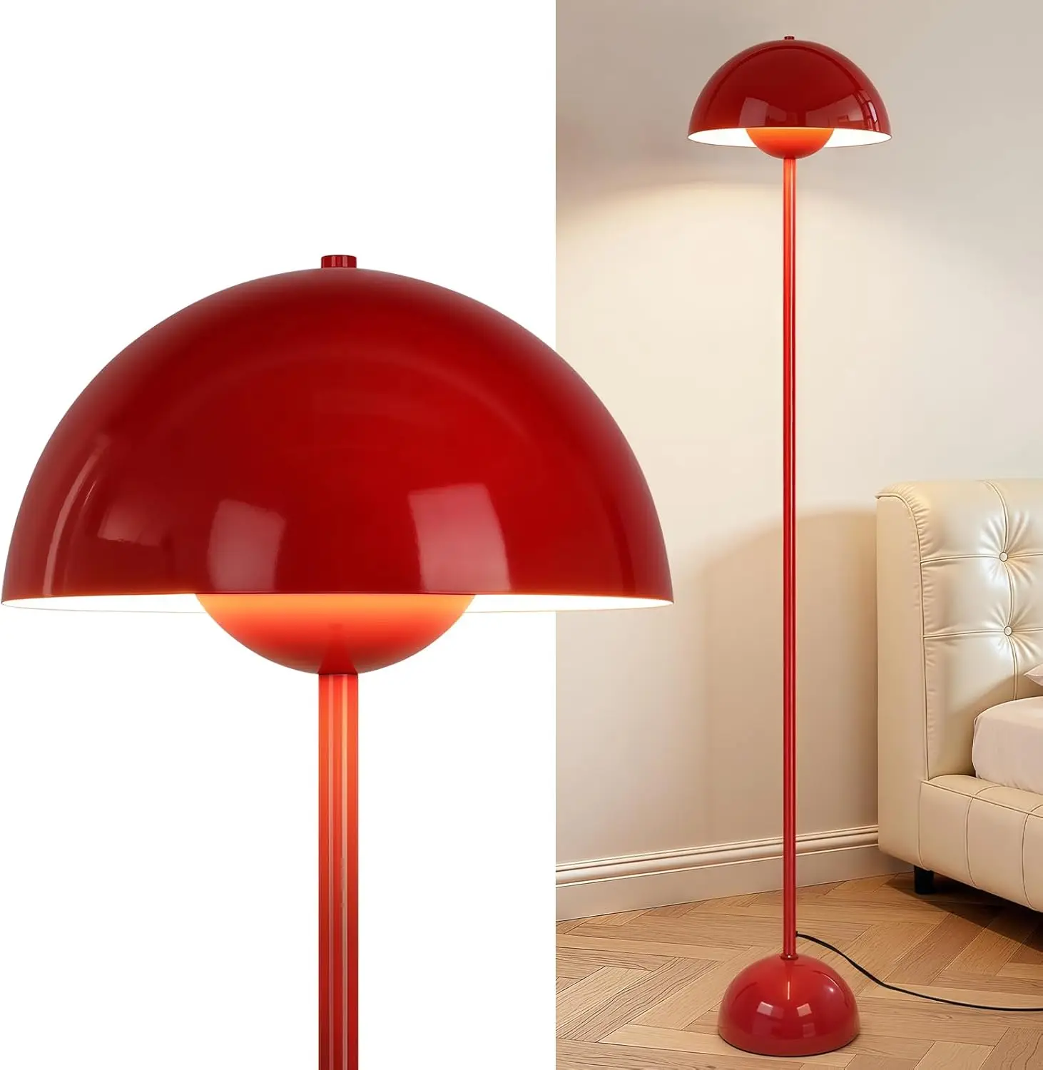 66'' Tall Industrial Floor Lamp with Unique Reflecting Shade for Living Room, Bedroom, Office Corner
66'' Tall Industrial Floor Lamp with Unique Reflecting Shade for Living Room, Bedroom, Office Corner