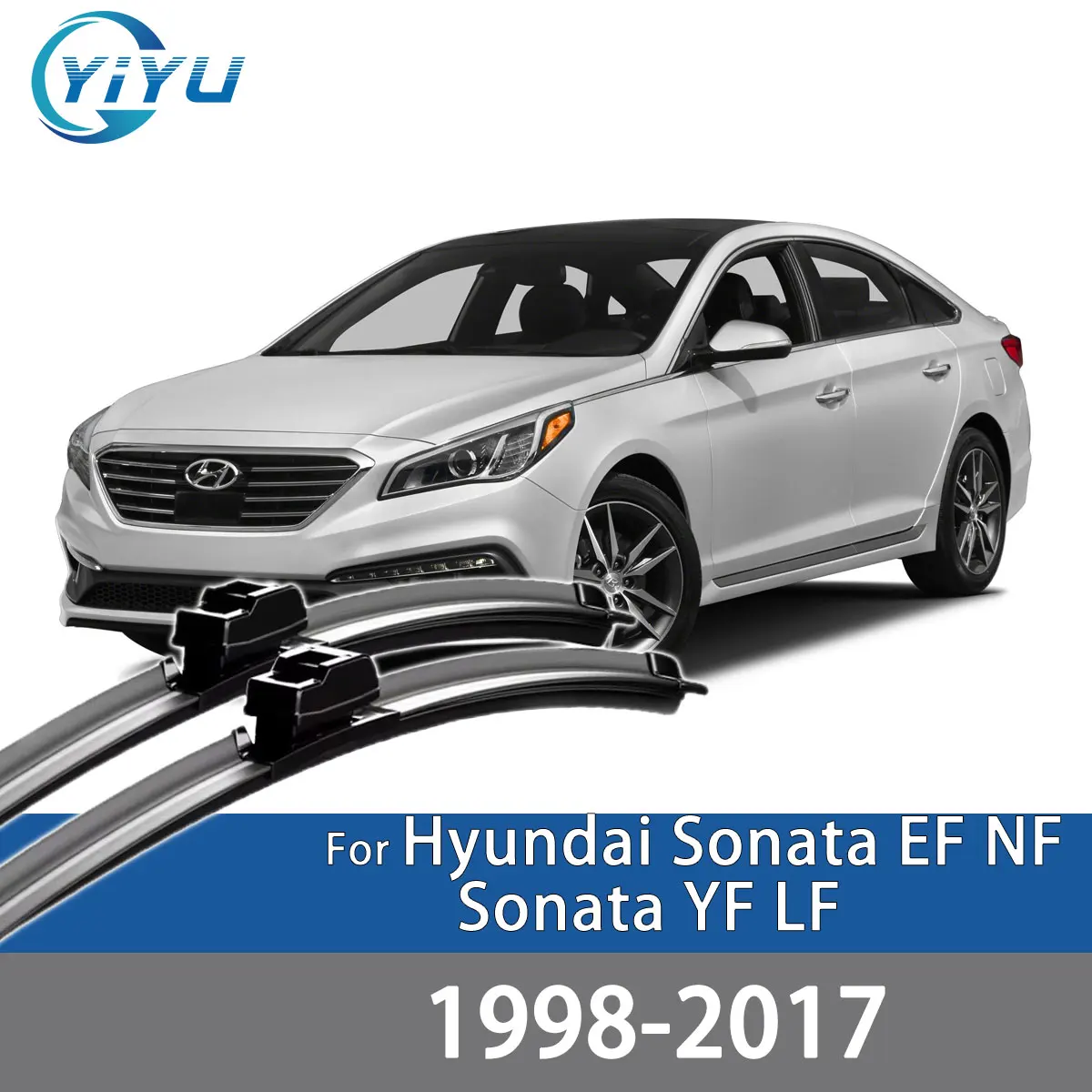 2PCS Car Front Wiper Blades For Hyundai Sonata EF NF Sonata YF LF 1998-2017 Windshield Windscreen Accessories
2PCS Car Front Wiper Blades For Hyundai Sonata EF NF Sonata YF LF 1998-2017 Windshield Windscreen Accessories
